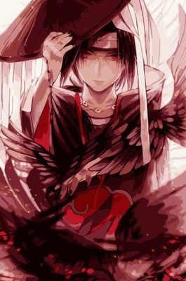 Itachi Akatsuki paint by numbers