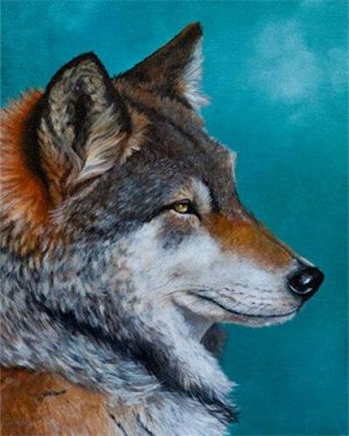 Northern Wolf paint by numbers