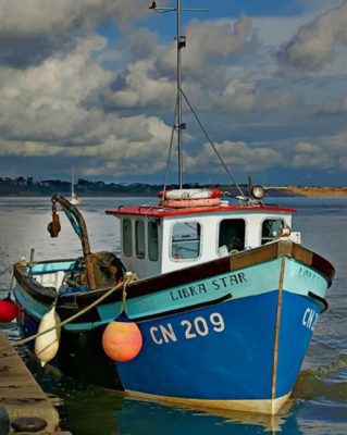 Fishing Trawler Paint By Numbers