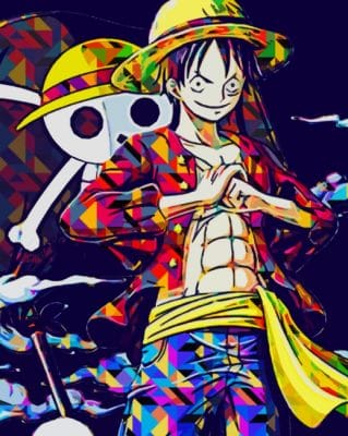 Monkey D Luffy One Piece paint by numbers