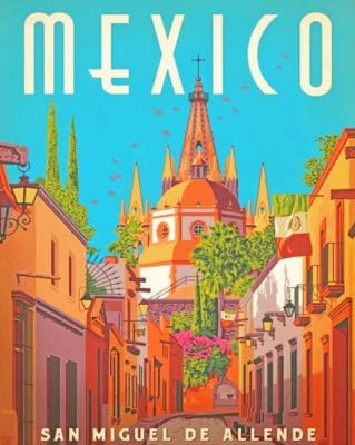 Mexico paint by numbers