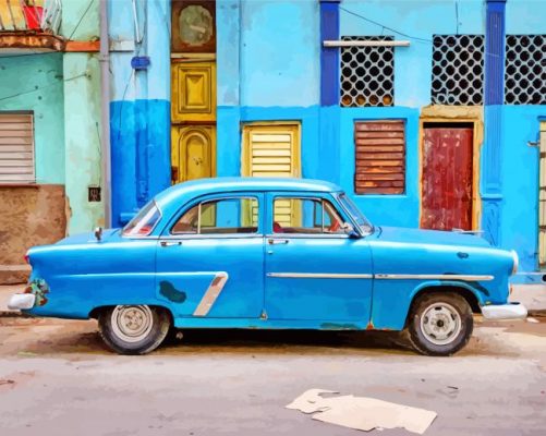 Cuba Blue Car Paint by numbers