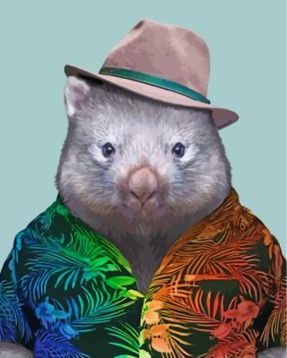 stylish-wombat-paint-by-numbers