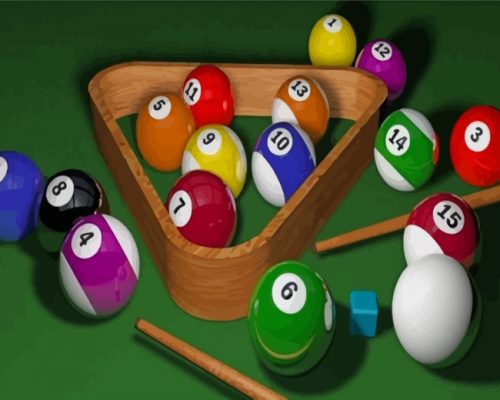 8 Ball Pool Paint by numbers