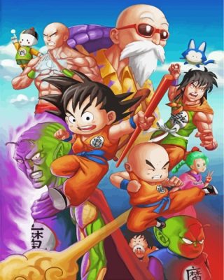 Dragon Ball Z Characters Paint by numbers