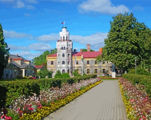 sigulda-castle-latvia-landscape-paint-by-numbers