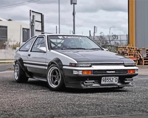 Ae86 Trueno Car Paint By Numbers