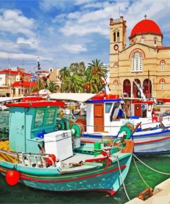 Aegina Island In Greece Paint By Numbers