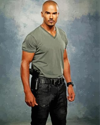 American Actor Shemar Moore Paint By Numbers