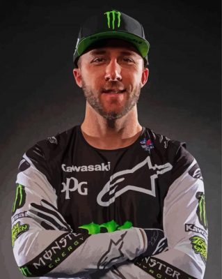 American Motocross Racer Eli Tomac Paint By Numbers