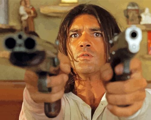 Antonio Banderas In Desperado Paint By Numbers