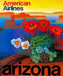 Arizona Poster Illustration Paint By Numbers