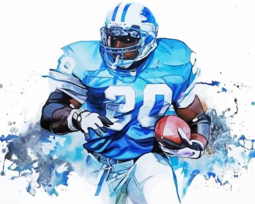 Barry Sanders Art Paint By Numbers