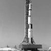 Black And White Saturn V Paint By Numbers