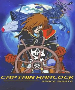 Captain Harlock Poster Paint By Numbers