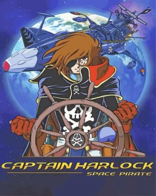 Captain Harlock Poster Paint By Numbers