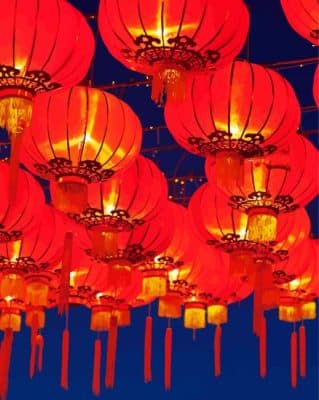 Chinese Lanterns Paint By Numbers