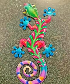 Colourful Gecko Art Paint By Numbers