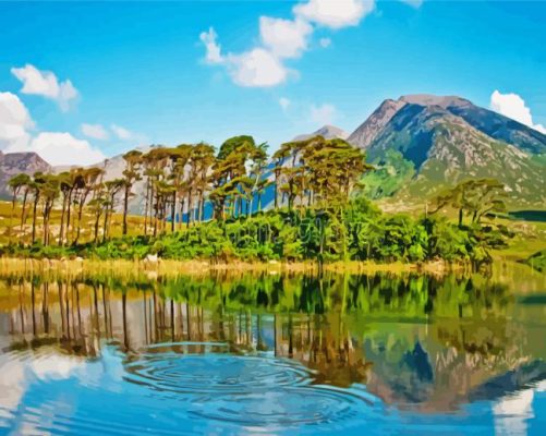 Connemara Lake Reflection Paint By Numbers