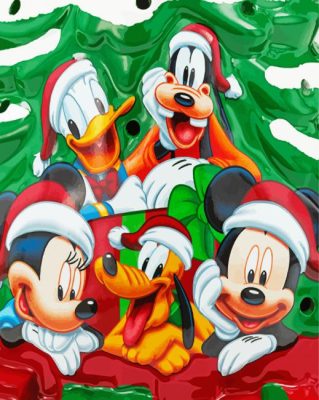 Disney Christmas Paint By Numbers