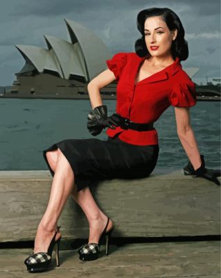 Dita Von Teese Paint By Numbers