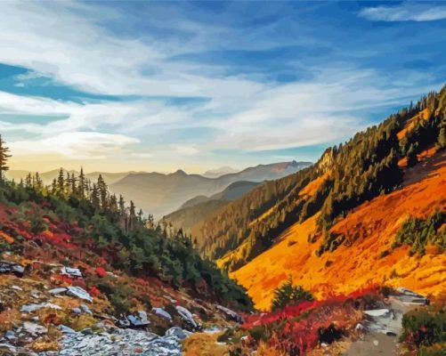 Fall In North Cascades Paint By Numbers