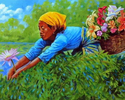 Flower Picking Paint By Numbers