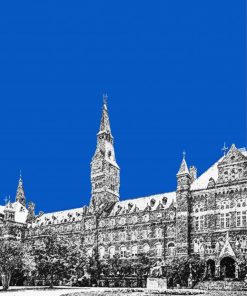 Georgetown University Poster Paint By Numbers