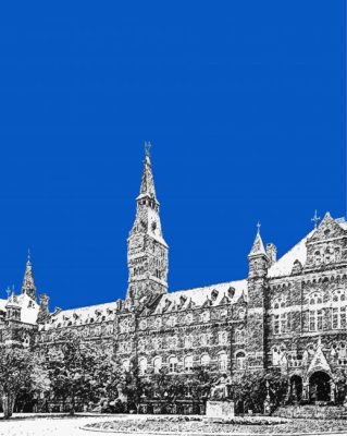 Georgetown University Poster Paint By Numbers