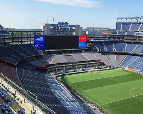 Gillette Stadium Foxborough Paint By Numbers