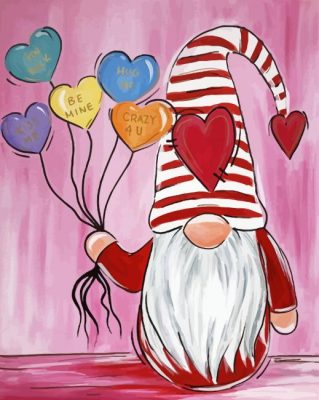 Gnomes Valentine Art Paint By Numbers