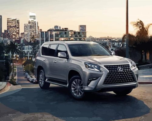 Grey Lexus GX Paint By Numbers