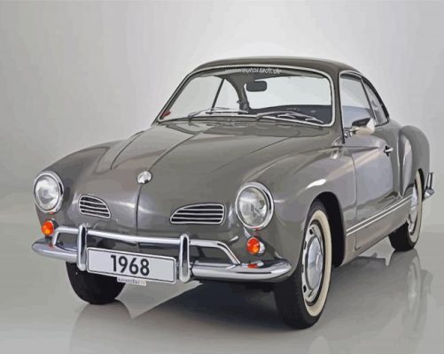 Grey Karmann Ghia Paint By Numbers