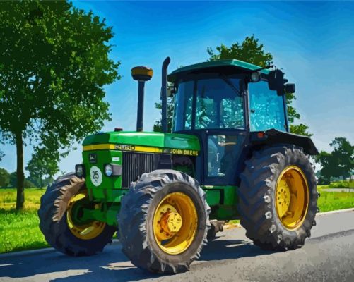 John Deere Tractor Paint By Numbers