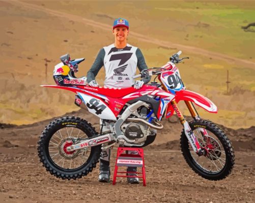 Ken Roczen Motorcycle Driver Paint By Numbers