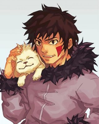 Kiba Inuzuka Art Paint By Numbers