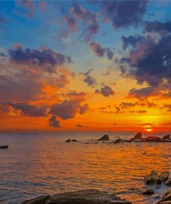 Lake Malawi Sunset Paint By Numbers