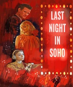 Last Night In Soho Drama Horror Movie Paint By Numbers