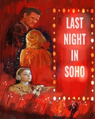 Last Night In Soho Drama Horror Movie Paint By Numbers