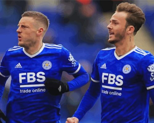 Leicester City Football Players Paint By Numbers