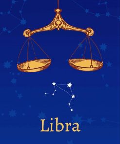 Libra Sign Zodiac Paint By Numbers