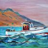 Lobster Boat Art Paint By Numbers
