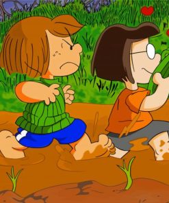 Peppermint Patty And Marcie Paint By Numbers