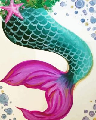 Mermaid Tail Paint By Numbers