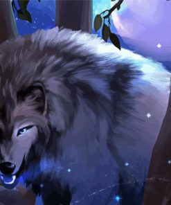 Midnight Wolf Paint By Numbers