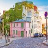 Montmartre Streets In Paris Paint By Numbers