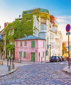 Montmartre Streets In Paris Paint By Numbers