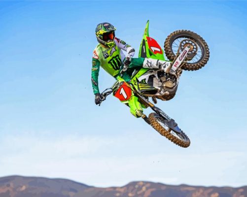 Motocross Racer Eli Tomac Paint By Numbers