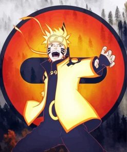 Naruto Uzumaki Nine Tails Sage Mode Paint By Numbers