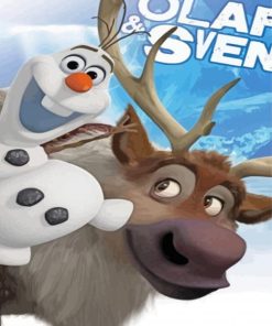 Disney Frozen Olaf And Sven Paint By Numbers